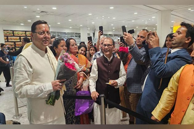 Uttarakhand CM Dhami reaches London to invite industrialists to Global Investor Summit in state