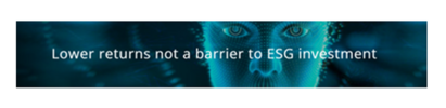 Lower returns do not deter investors from ESG investments