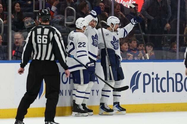 NHL roundup: Isles win in OT, spoiling Auston Matthews' historic goal