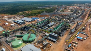 Kamoa-Kakula's first and second phase processing plant