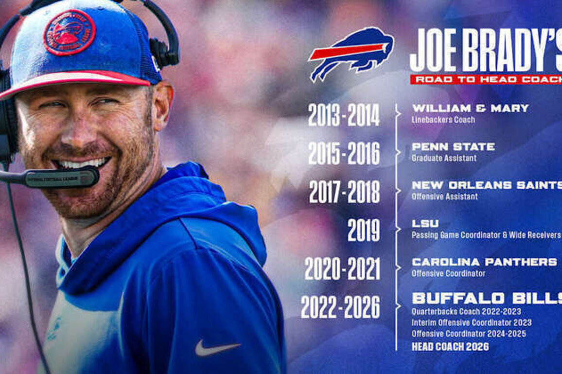 Top five things to know about new Bills head coach Joe Brady
