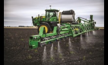 John Deere has announced new self-propelled sprayers with Spray & See Select - an image-based technology. Image courtesy John Deere.