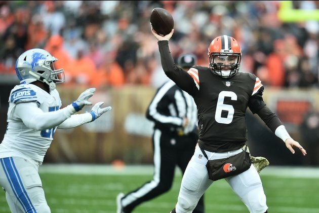Browns QB Baker Mayfield sits out practice due to injuries