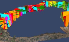  Structural mapping in a pit done with Maptek’s software