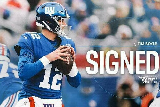 Titans Sign Quarterback Tim Boyle