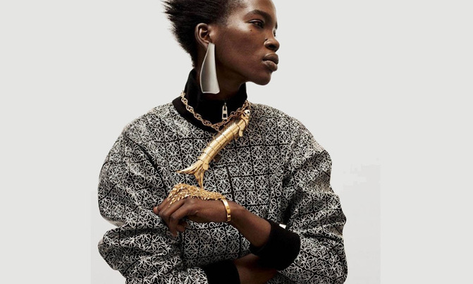 Aamito in 'street style' spread in German Vogue magazine Aamito in 'street style' spread in German Vogue magazine