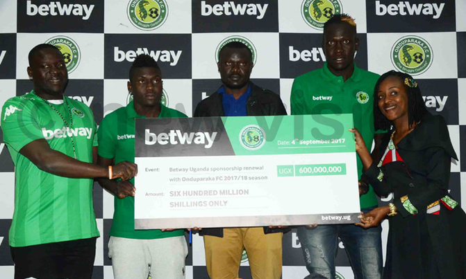 Onduparaka secures sh600m sponsorship from Betway Onduparaka secures sh600m sponsorship from Betway