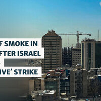 US Says 'Strikes Underway' As Plumes Of Smoke Rise Above Tehran