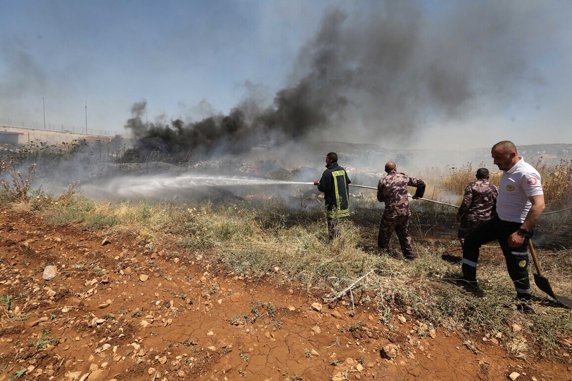 MIDEAST-NABLUS-FIRE