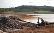 Aftermath of a tailings dam breach in Minas Gerais, Brazil