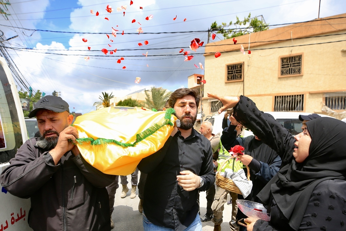 LEBANON-TYRE-ISRAELI AIRSTRIKES-FUNERAL