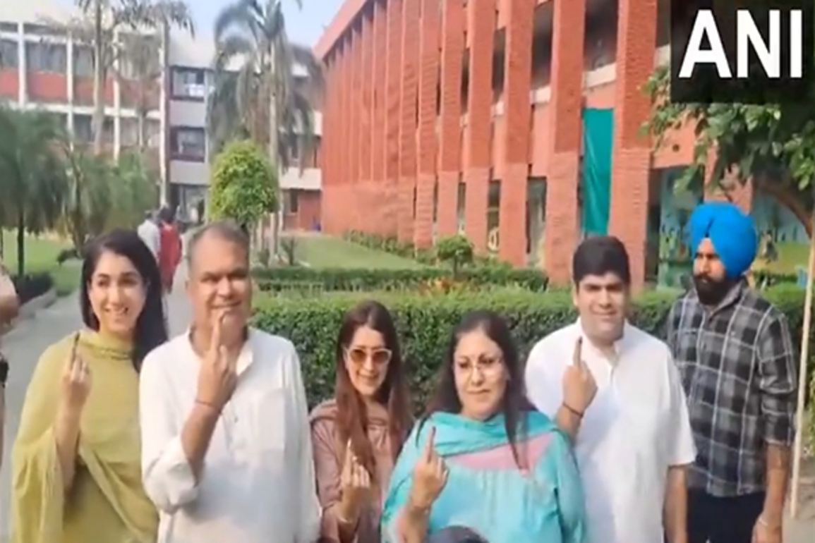Ludhiana West bypoll: AAP candidate casts his vote, urges voters to exercise their franchise