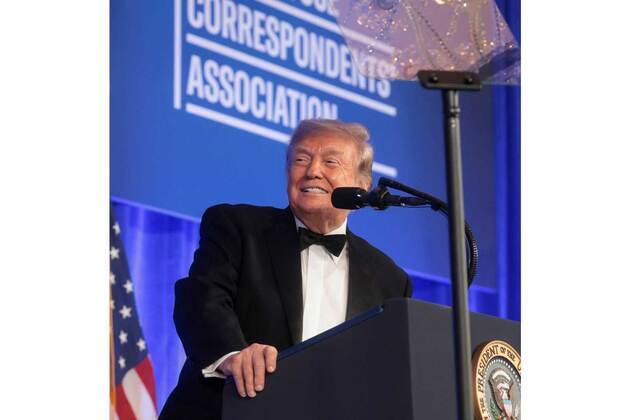 "Not been an easy evening": Trump jokes at WHCD referring to awards presented for coverage critical of his administration