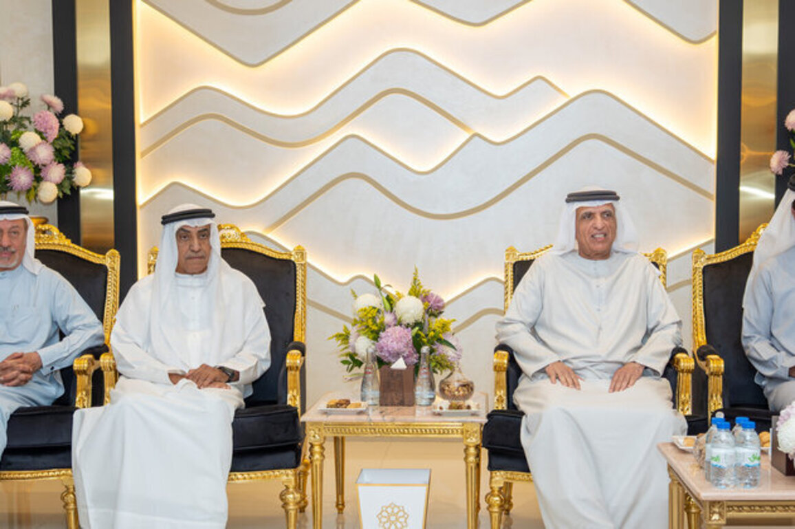 Saud bin Saqr receives Ramadan well-wishers