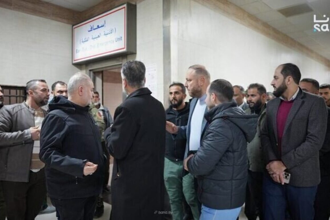 Deputy Governor visits victims of the SDF shelling in Aleppo