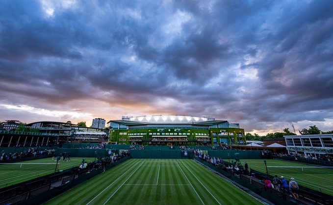 The grounds set on Wimbledon after day 1 of this year's Championship | Credit: AELTC, Edward Whitaker