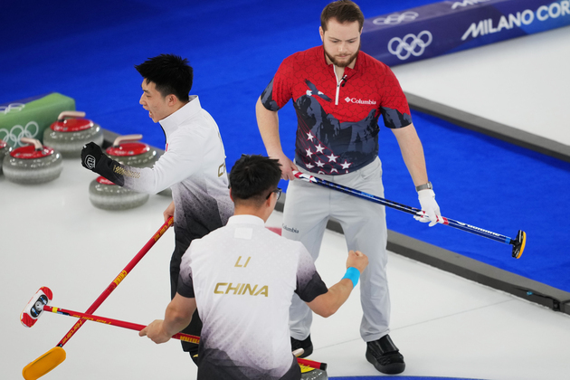 (MICO2026)ITALY-CORTINA D'AMPEZZO-OLYMPIC WINTER GAMES-CURLING-MEN-ROUND ROBIN-CHN VS USA