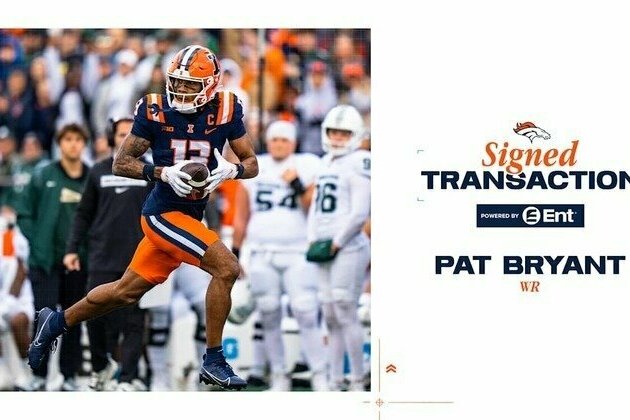 Broncos WR Pat Bryant signs rookie contract
