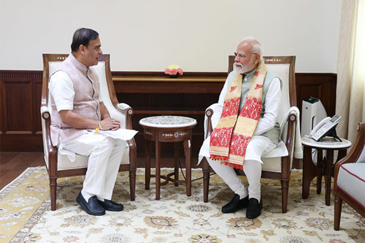 Assam CM Sarma meets PM Modi, apprises him of strides made across key socio-economic indicators