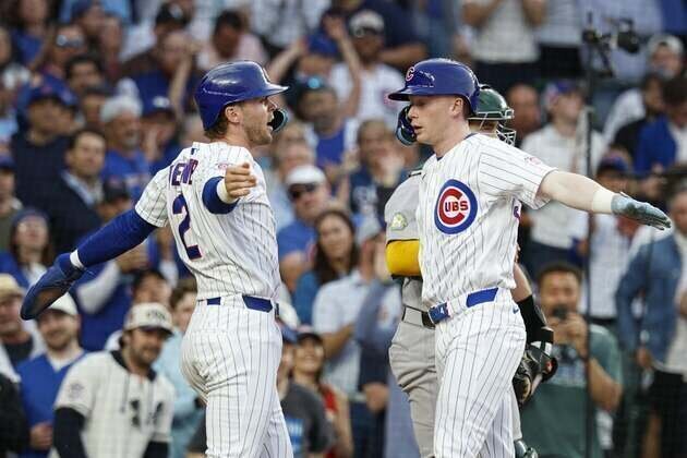 Athletics score in 10th to finish off rally past Cubs