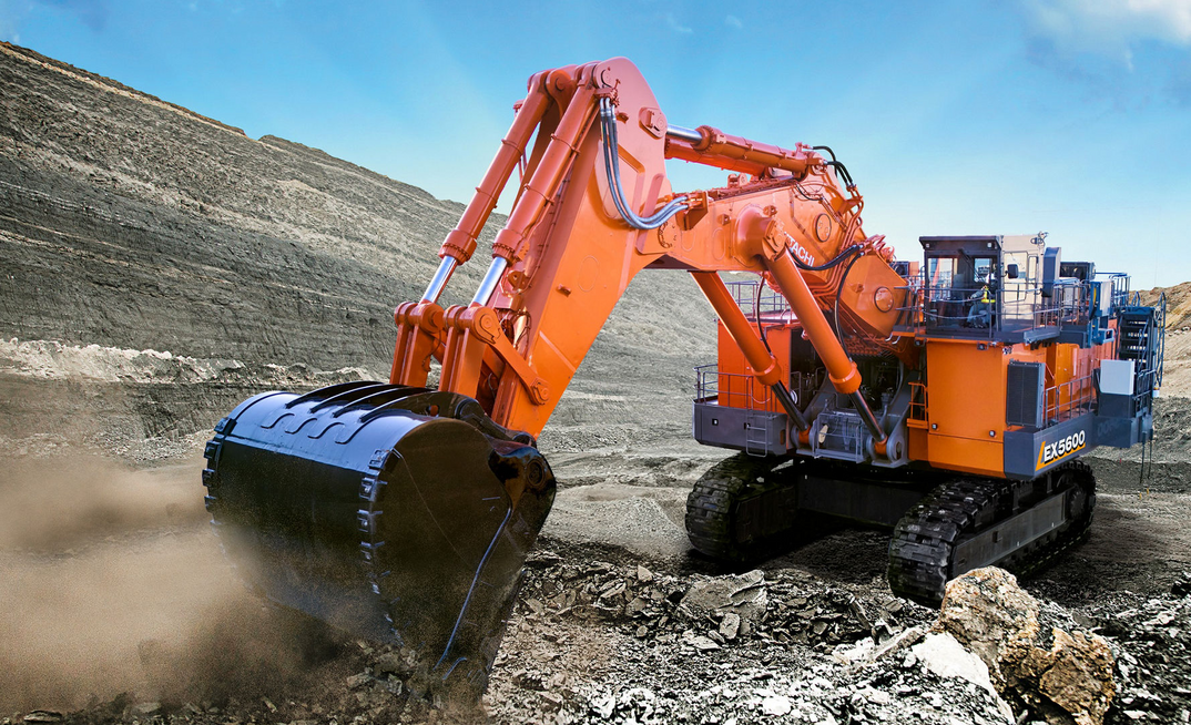Hitachi's EX5600-7P ultra-large hydraulic excavator, revealed on October 20 this year