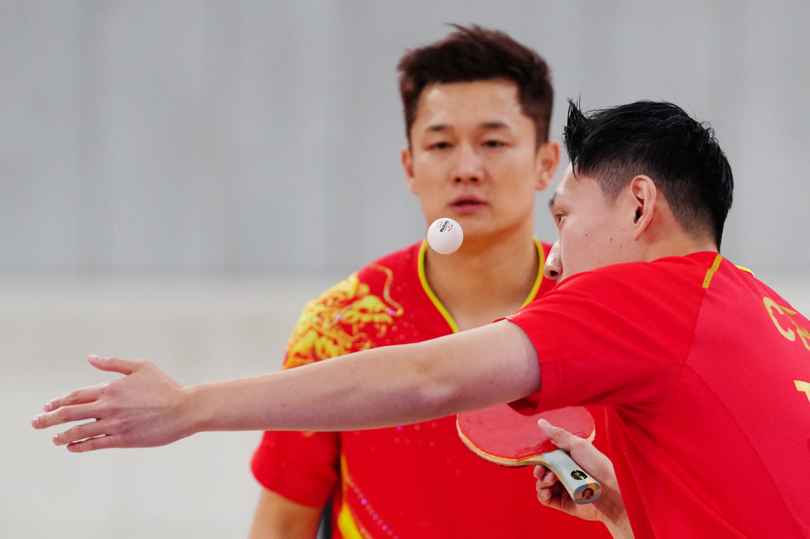 (SP)JAPAN-TOKYO-DEAFLYMPICS-TABLE TENNIS-MEN'S DOUBLES