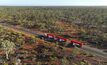 Onslow autonomous road trains. Photo courtesy Mineral Resources.