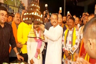 Union Minister Dharmendra Pradhan Participates in Sital Sasthi Yatra in Sambalpur