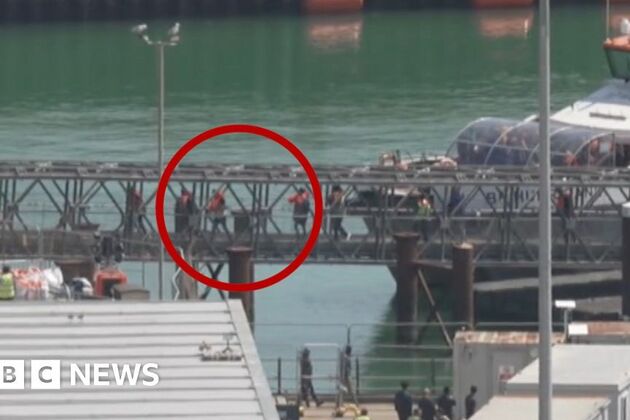 BBC sees Border Force take migrants to Dover from Channel