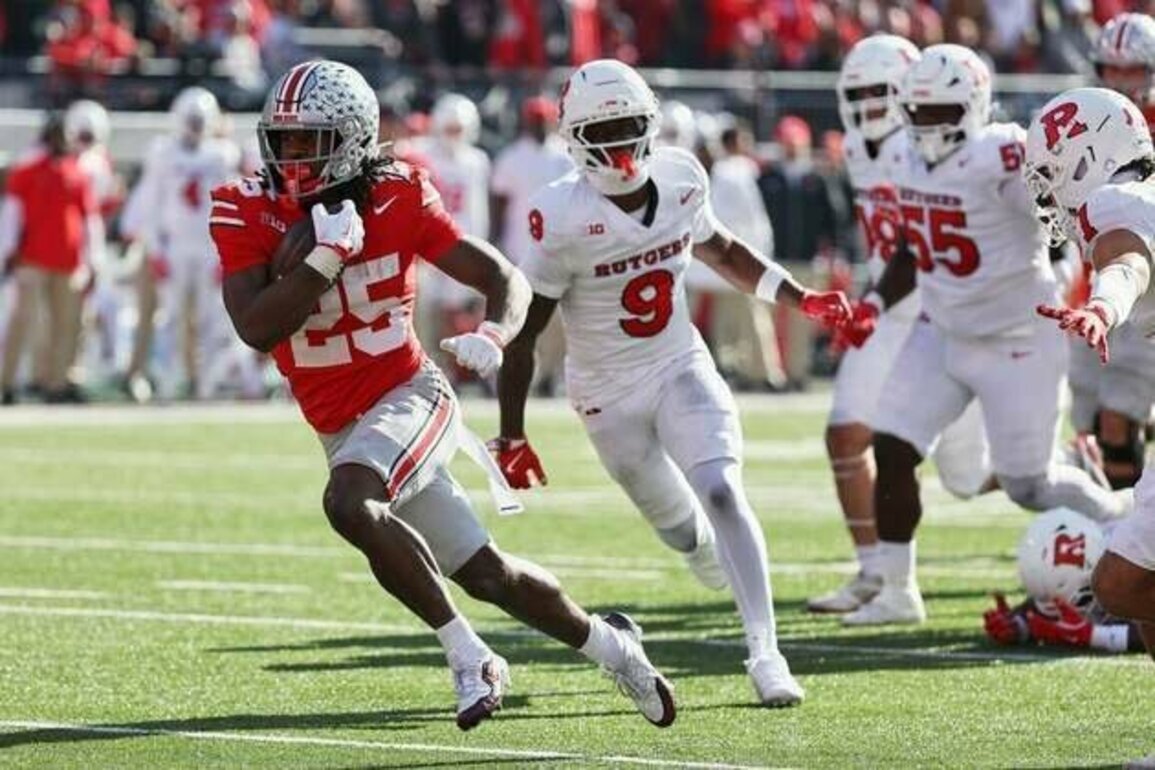 Depleted No. 1 Ohio State relies on its run game to blow past Rutgers