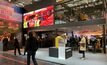 Estande da Caterpillar na Bauma 2025, em Munique, Alemanha