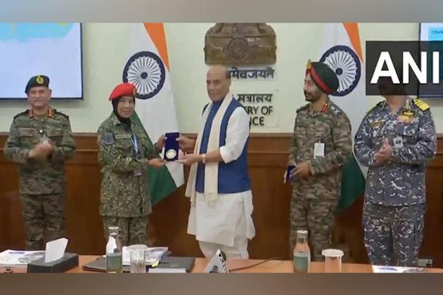 Powerful role models: Defence Minister Rajnath Singh hails UN women military officers