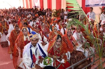 Chief Minister Bhupendra Patel attends Thakor Community's 'Samooh Lagnotsav'
