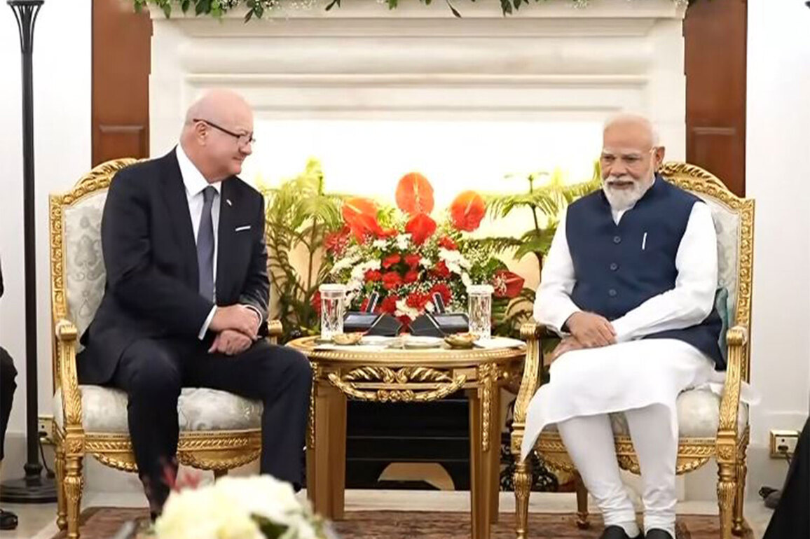 PM Modi holds bilateral talks with Austrian Federal Chancellor Stocker at Hyderabad House