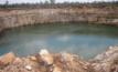 The old Merlin diamond pit in the Northern Territory.