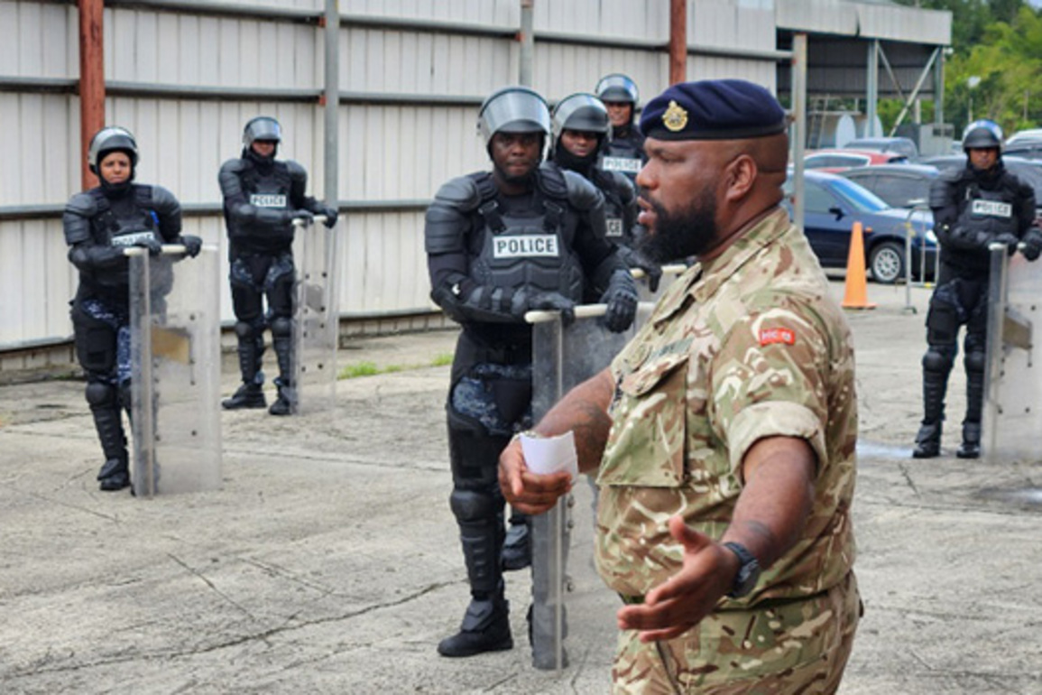 Regiment Helps Train Trinidad Police Service