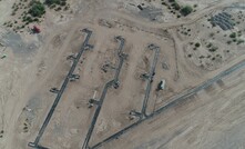 The Florence copper project test facility well-field, including four injection wells and nine recovery wells