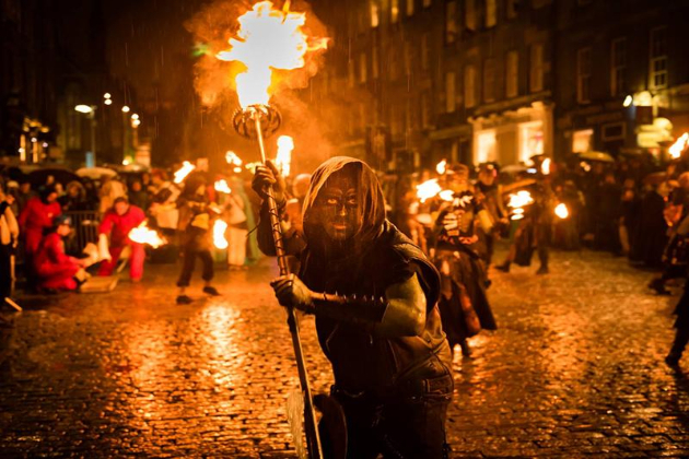 Spectators gather in Ireland for ancient Celtic fire procession