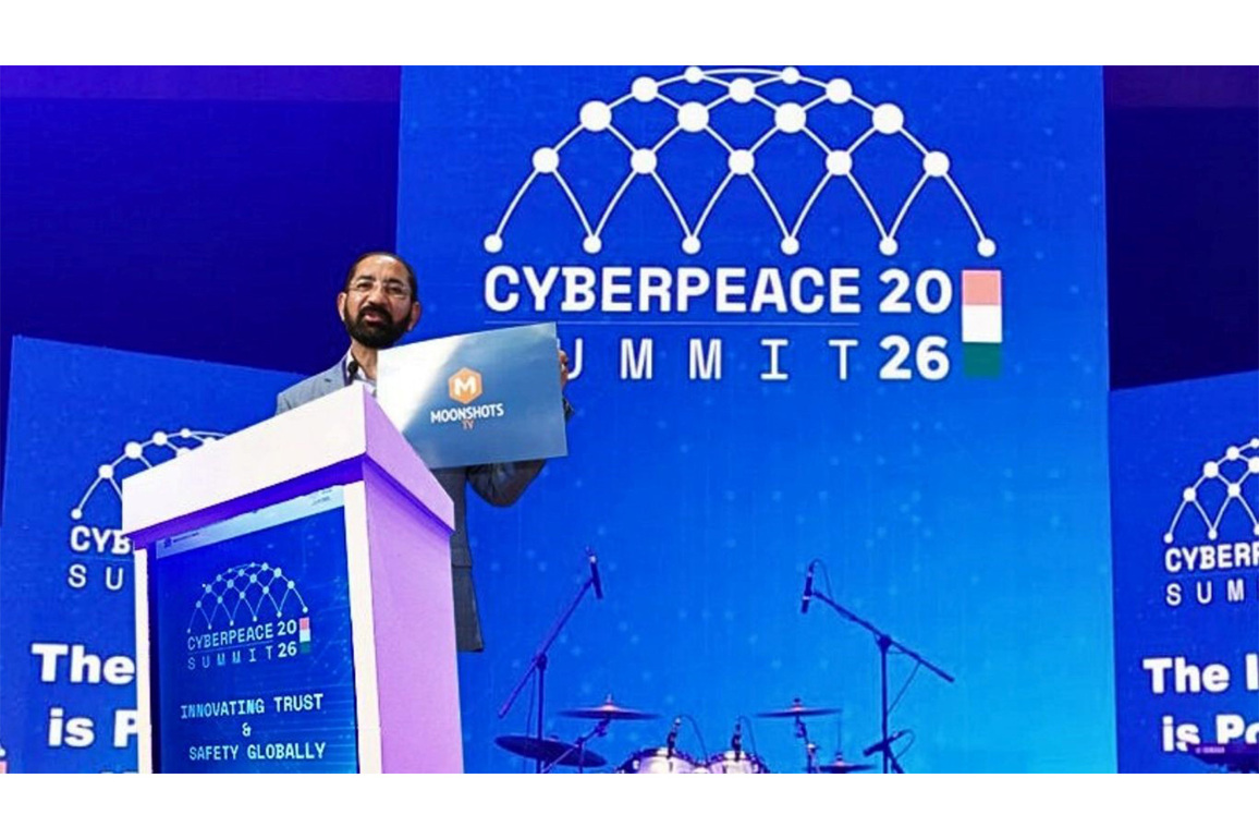 Knowledge Networks Launches Moonshots.TV, a 24/7 Global OTT Platform to tap into India's $1 Trillion Startup Opportunity, at Global Cyberpeace Summit 2.0