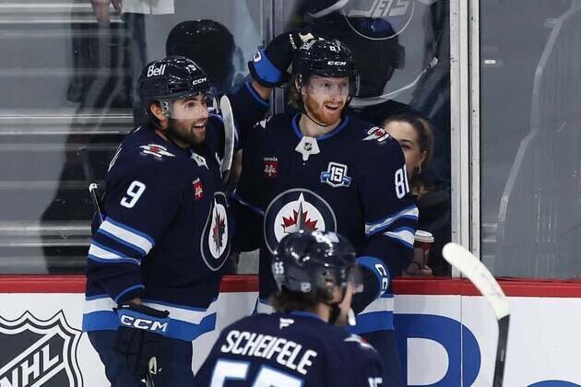 Mark Scheifele tallies goal, 2 assists in Jets' win over Knights