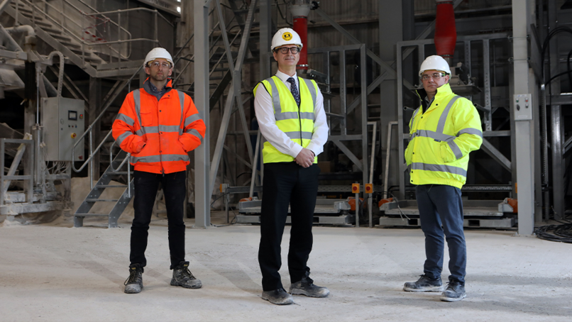 Kilwaughter CEO Gary Wilmot at the new blending plant