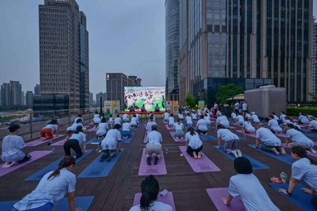 Consulate General of India in Shanghai hosts International Day of Yoga at Bund Finance Centre