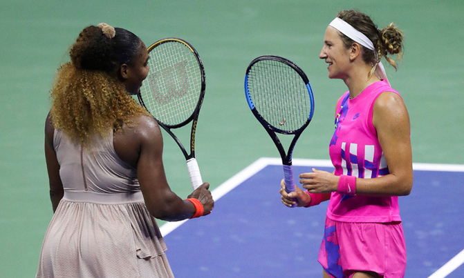 Victoria Azarenka stuns Serena Williams to reach US Open final Victoria Azarenka stuns Serena Williams to reach US Open final