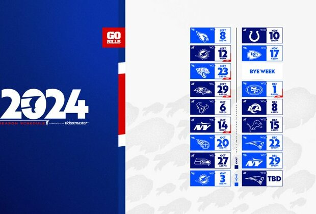 Top 10 things to know about the Bills 2024 schedule