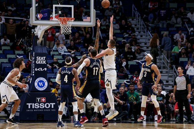 NBA roundup: Nikola Jokic powers Nuggets to OT win over Pelicans