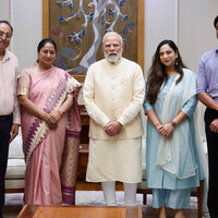Delhi CM Rekha Gupta meets PM Modi, shares Diwali greetings