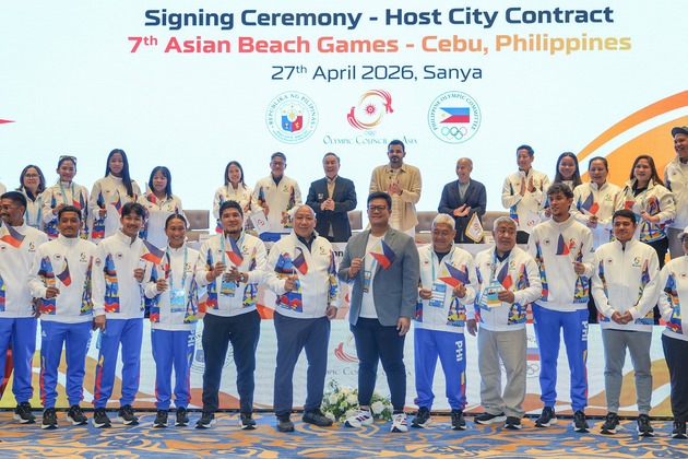 (SP)CHINA-SANYA-ASIAN-BEACH GAMES-HOST CITY CONTRACT-SIGNING CEREMONY (CN)