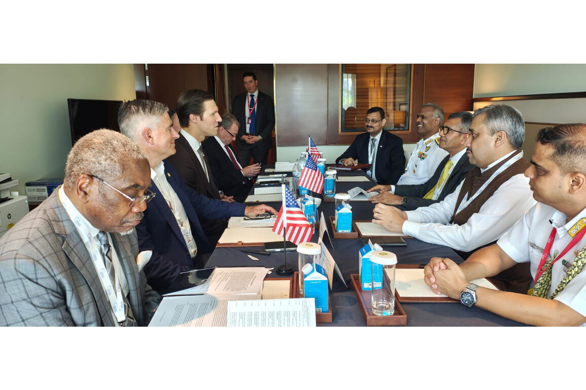 Defence Secretary Rajesh Kumar Singh meets bipartisan US Congress Delegation on Shangri-La Dialogue sidelines