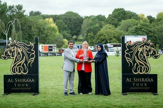 British Showjumping honours Sheikha Fatima bint Hazza for outstanding contribution to sport