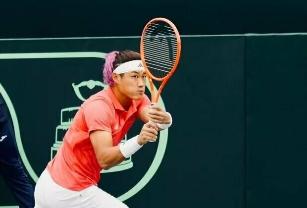 Zhang Zhizhen leads China closer to Davis Cup World Group II finals